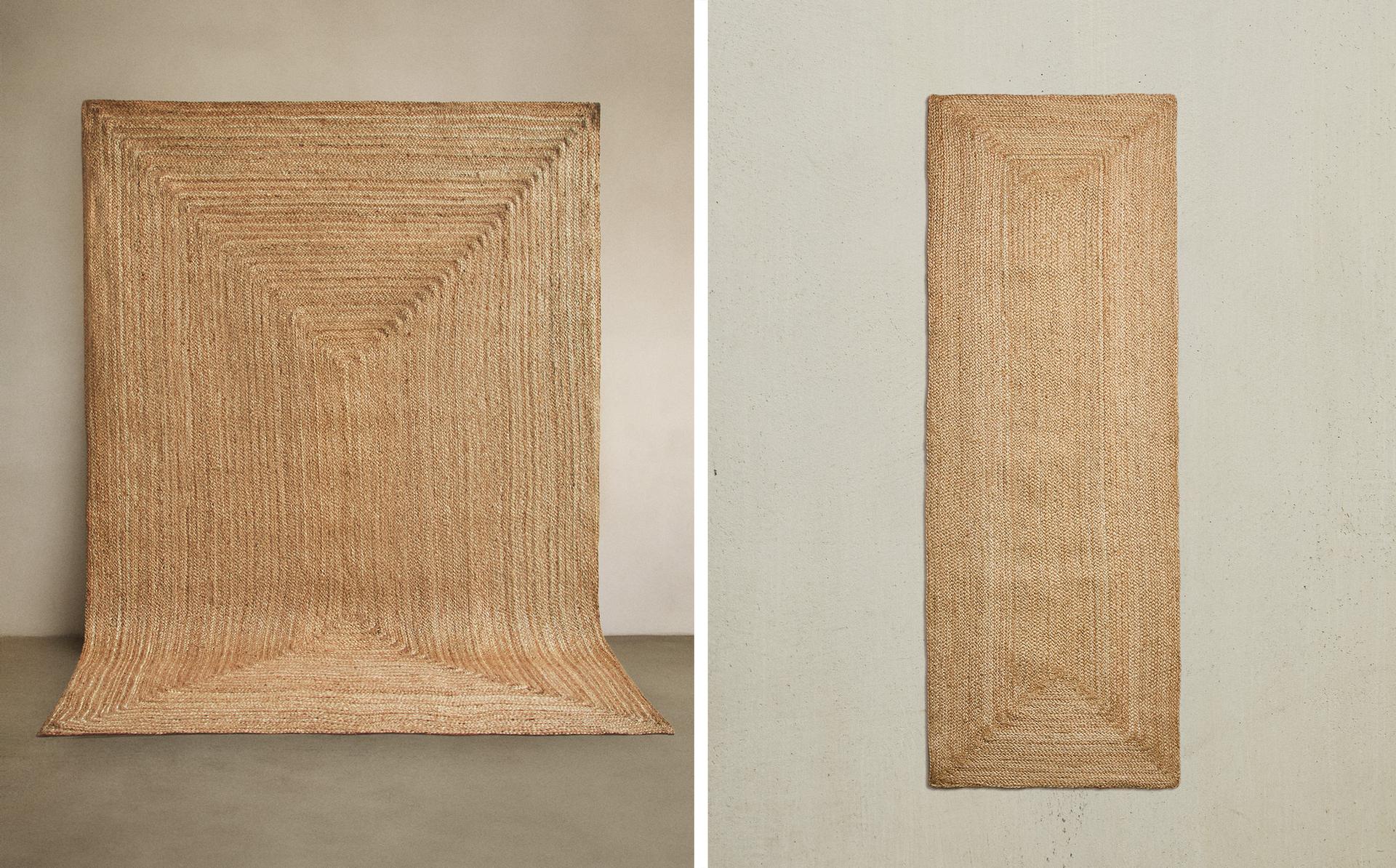 黄麻长方形地毯