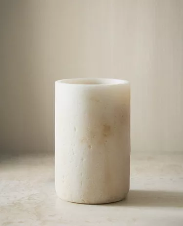 大理石效果牙刷杯