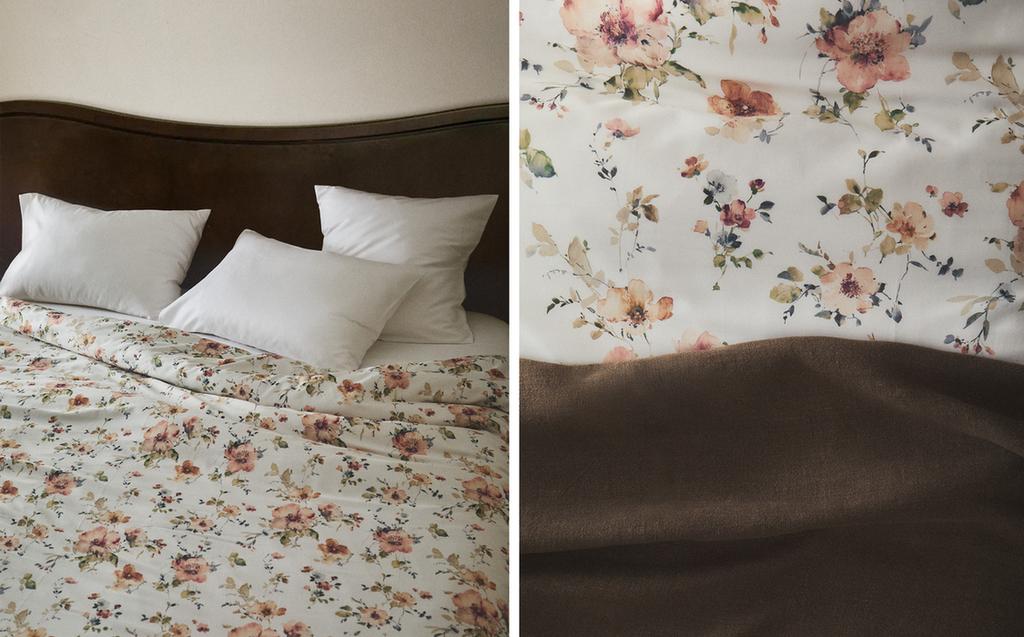 WILD FLOWERS SATEEN DUVET COVER (300 THREAD COUNT) WILD FLOWERS SATEEN DUVET COVER (300 THREAD COUNT)