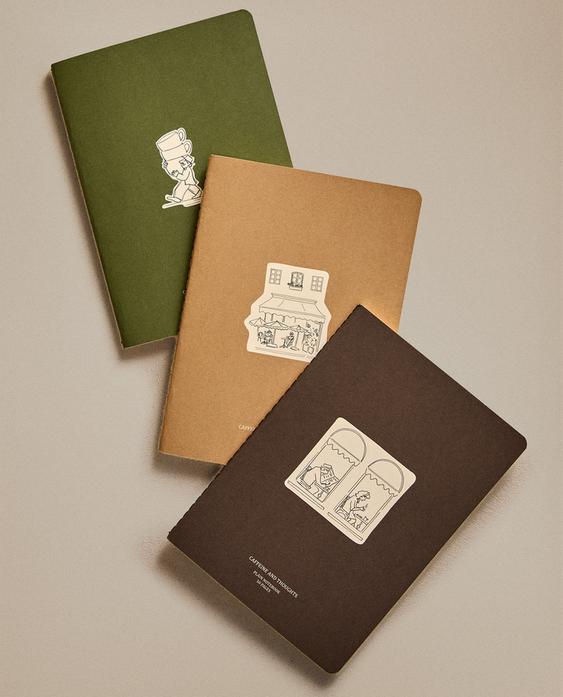 PACK OF COFFEE NOTEBOOKS (PACK OF 3)