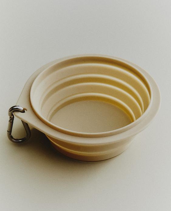 FOLDABLE SILICONE PET FOOD BOWL