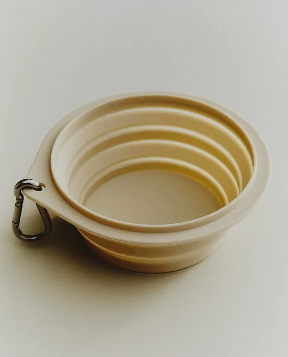 FOLDABLE SILICONE PET FOOD BOWL