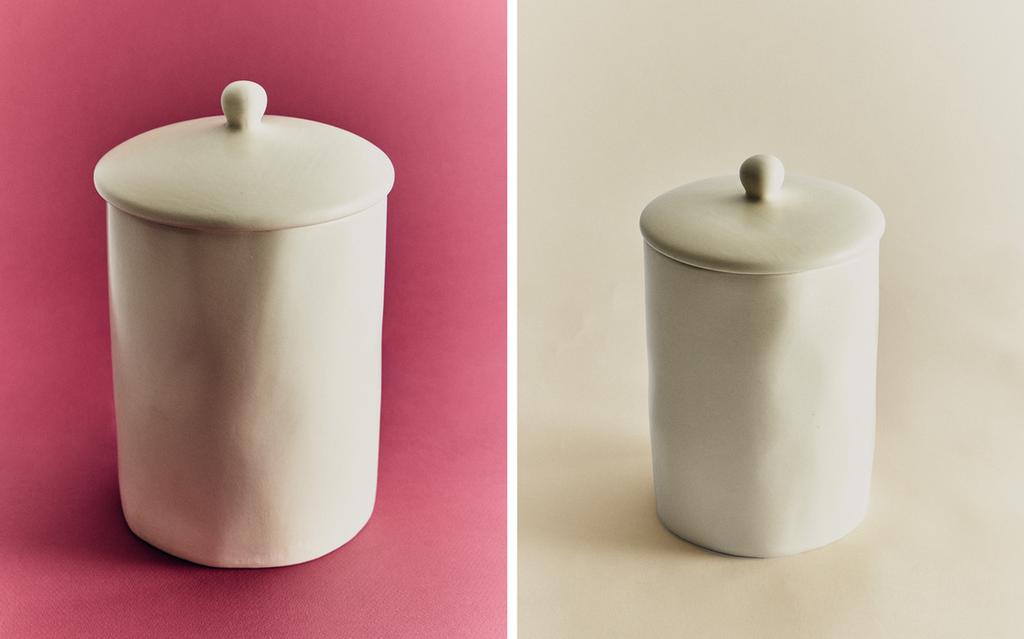 CERAMIC JAR WITH LID