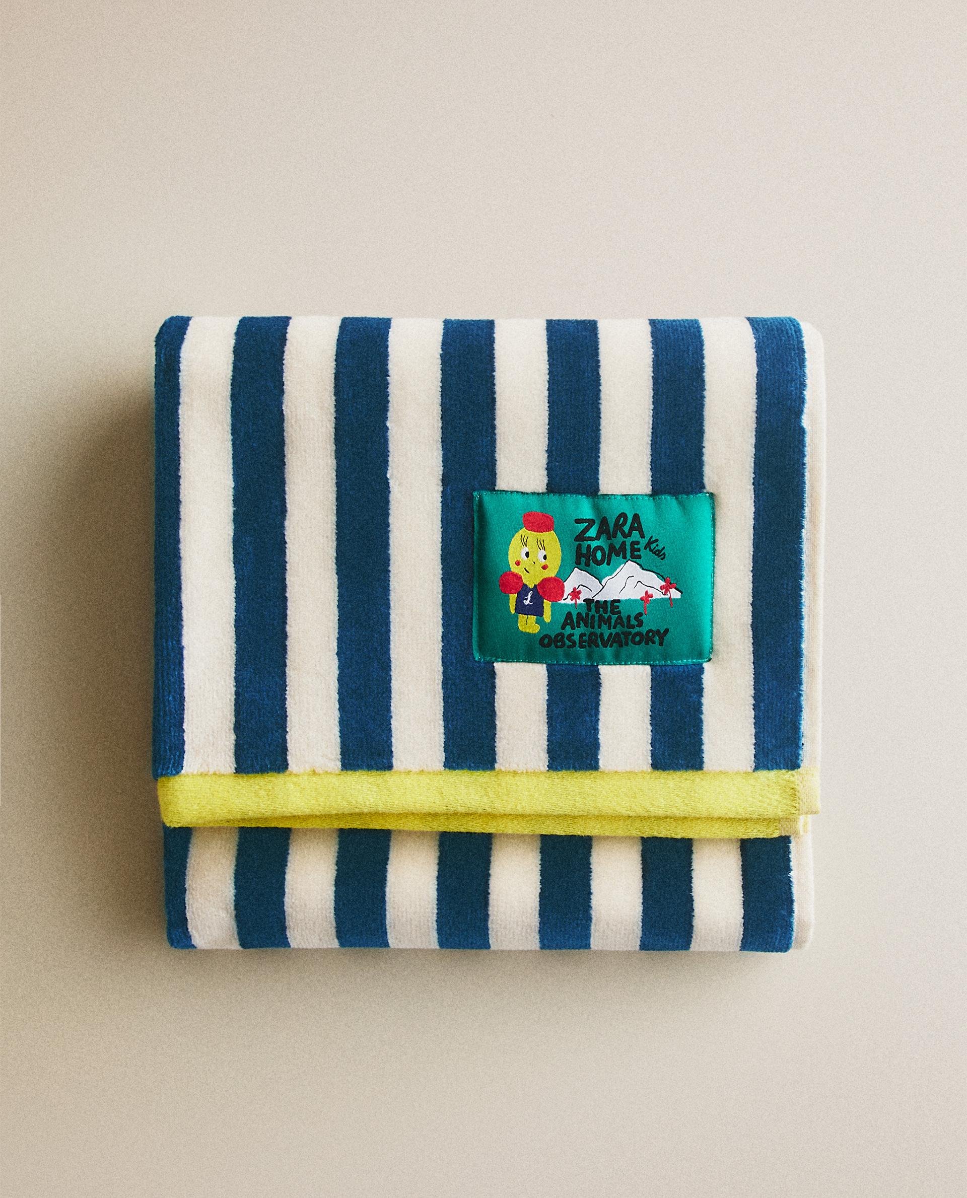 KIDS' X THE ANIMALS OBSERVATORY VELOUR BATH TOWEL KIDS' X THE ANIMALS OBSERVATORY VELOUR BATH TOWEL