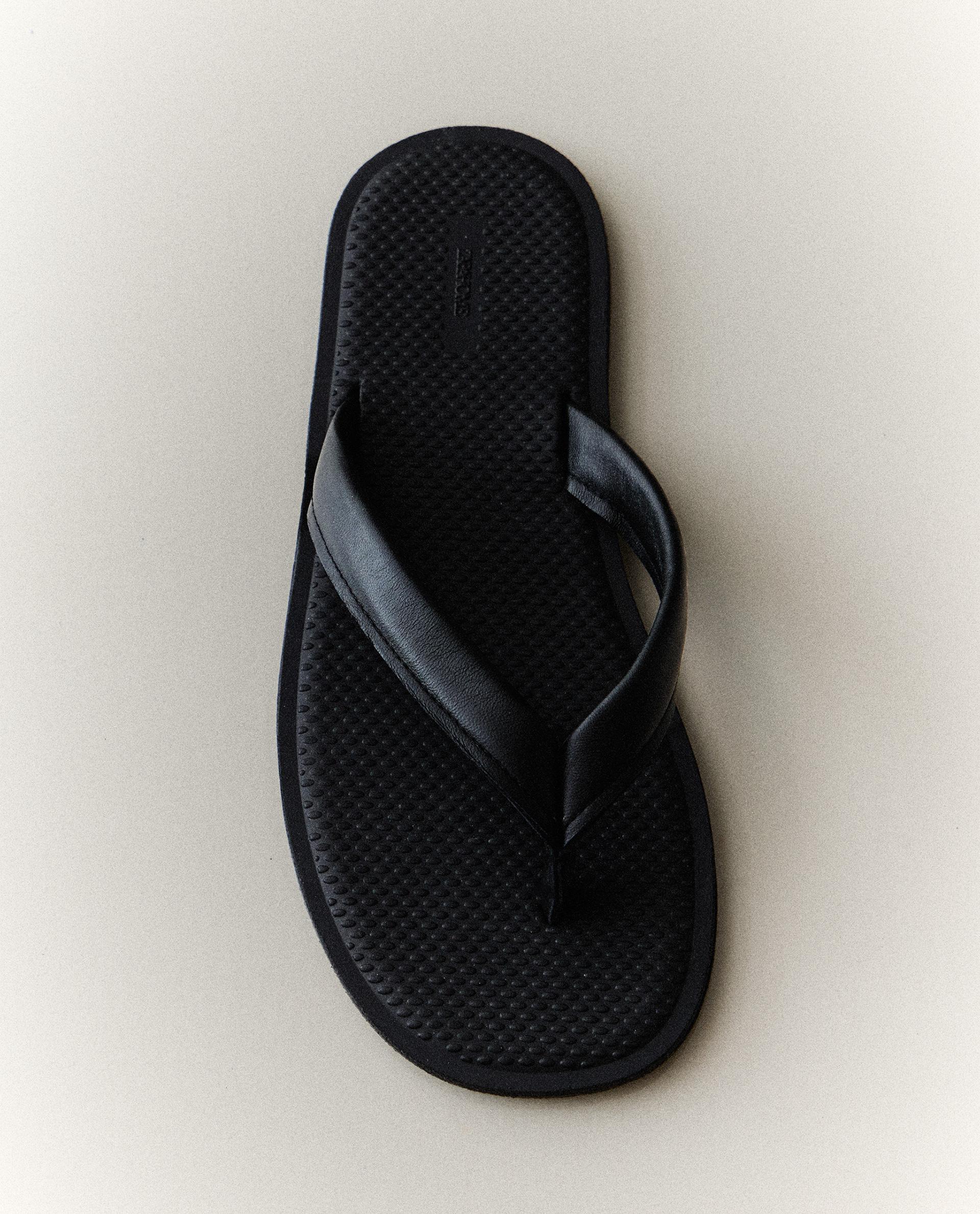 STRAPPY LEATHER TOE DIVIDER SANDALS STRAPPY LEATHER TOE DIVIDER SANDALS