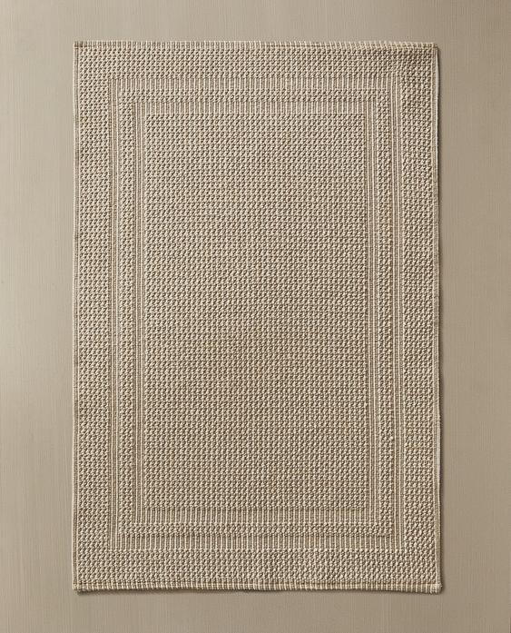 方格纹理浴室地垫