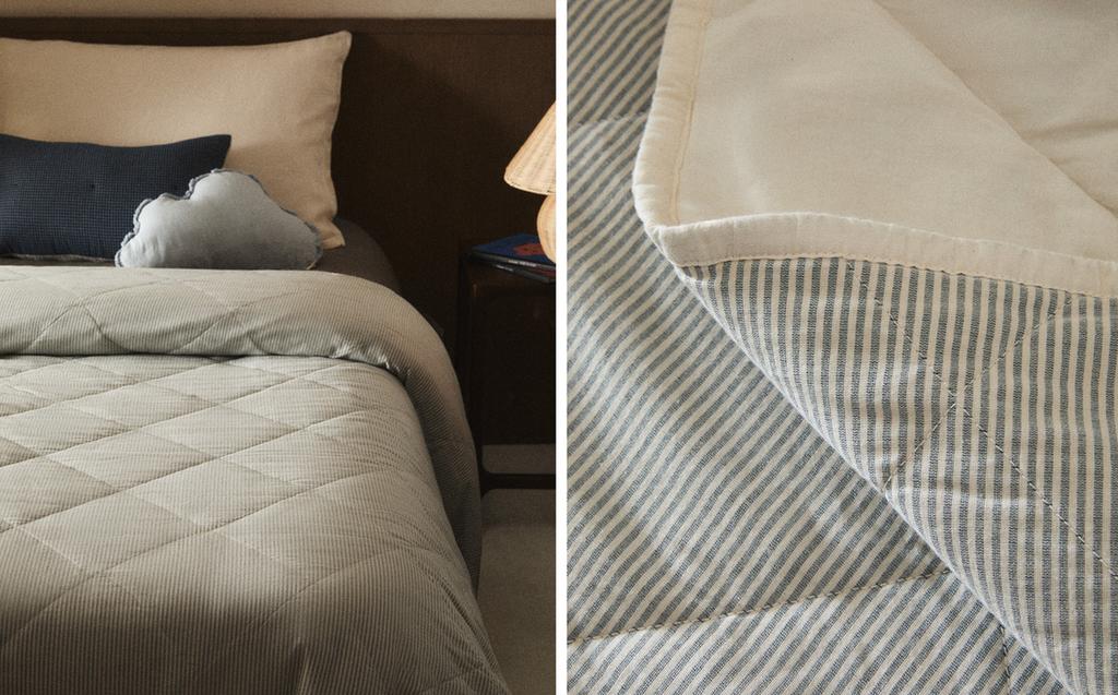 条纹棉质儿童被子