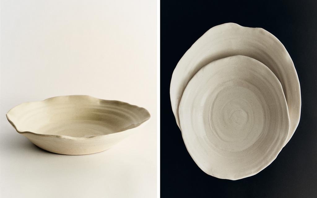 ENAMELLED CERAMIC TRAY