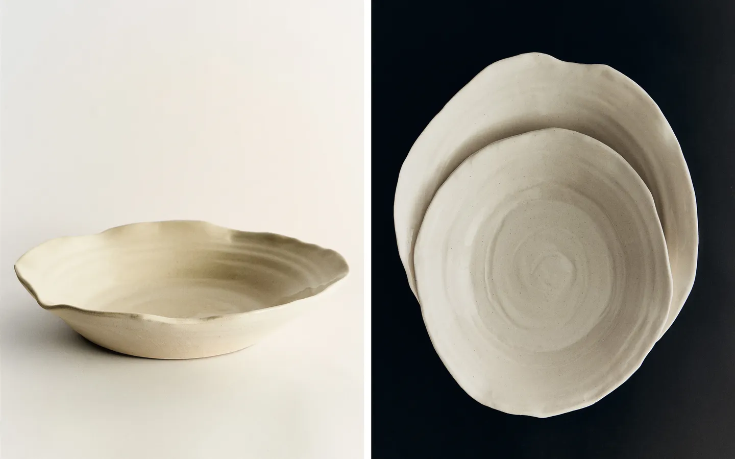 ENAMELLED CERAMIC TRAY