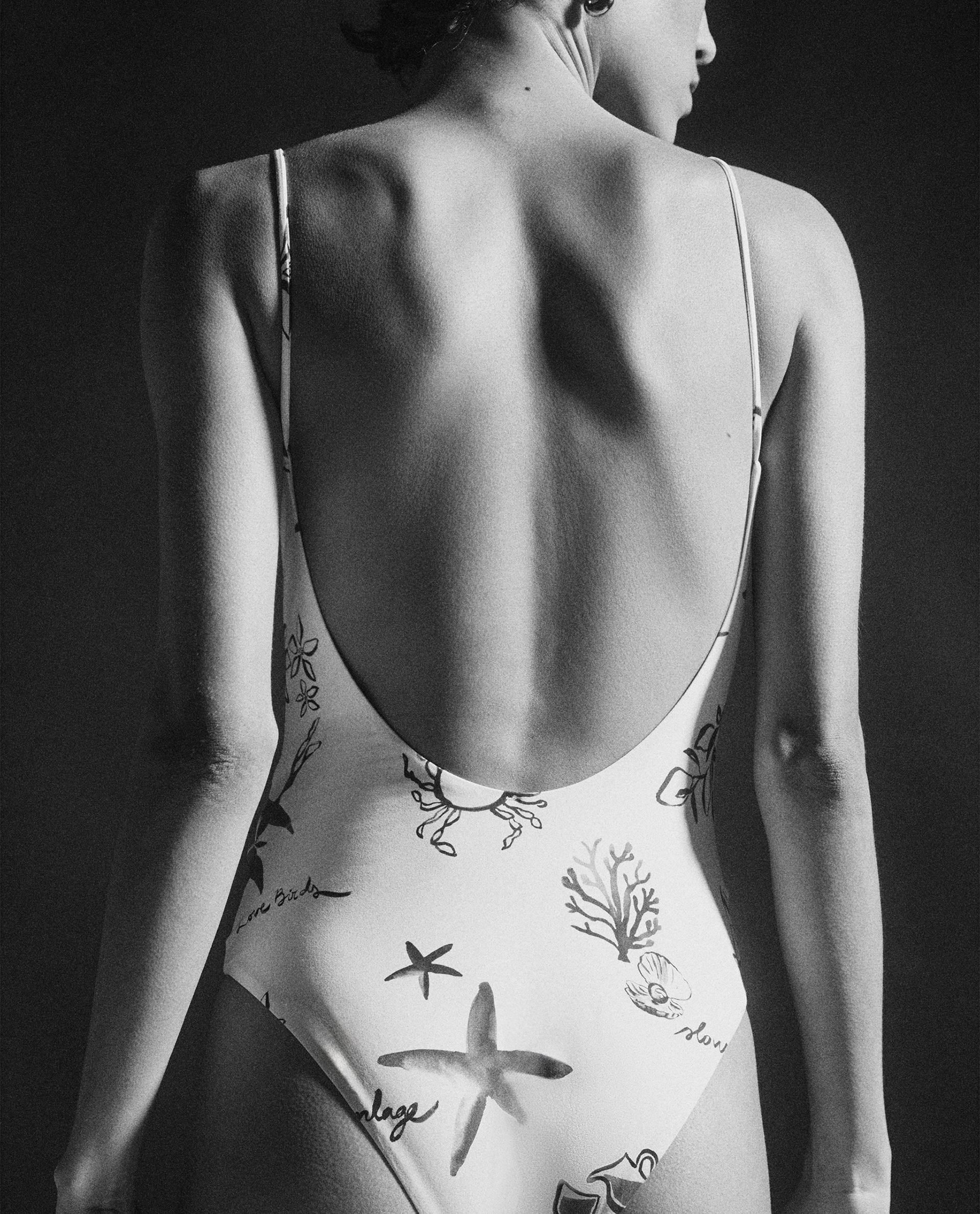 PRINTED BEACH SWIMSUIT
