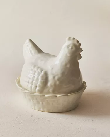 母鸡造型陶瓷罐