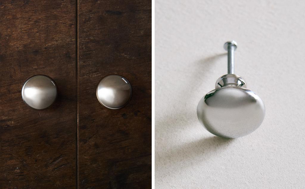 圆形金属拉手套装（2 件套）