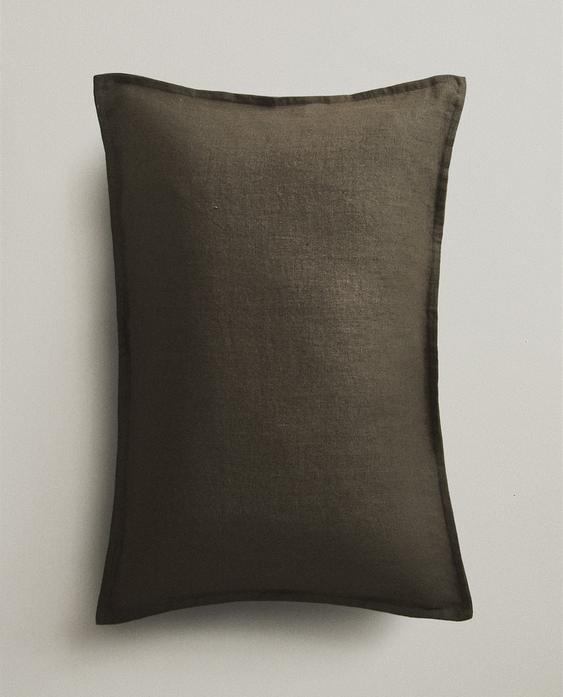 亚麻靠垫套