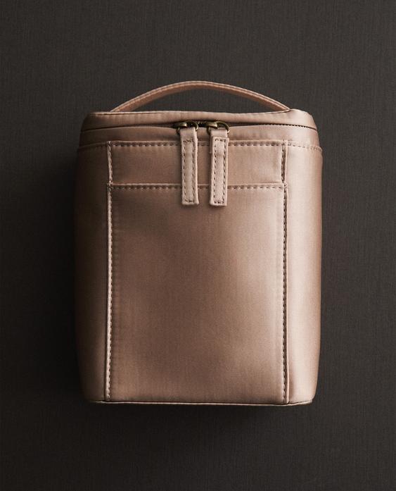 缎面手提箱式洗漱包