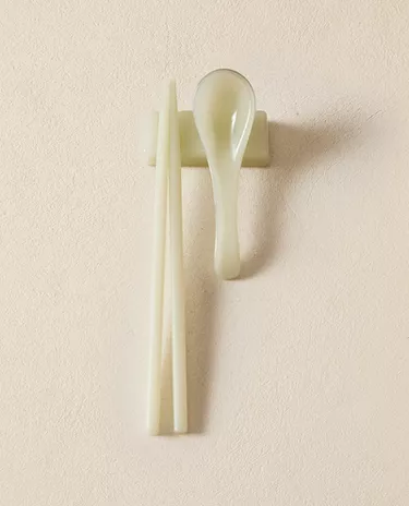 CHOPSTICK, SPOON AND HOLDER SET (SET OF 3)