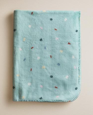 MICKEY & MINNIE ©DISNEY LETTERS FLEECE BABY BLANKET