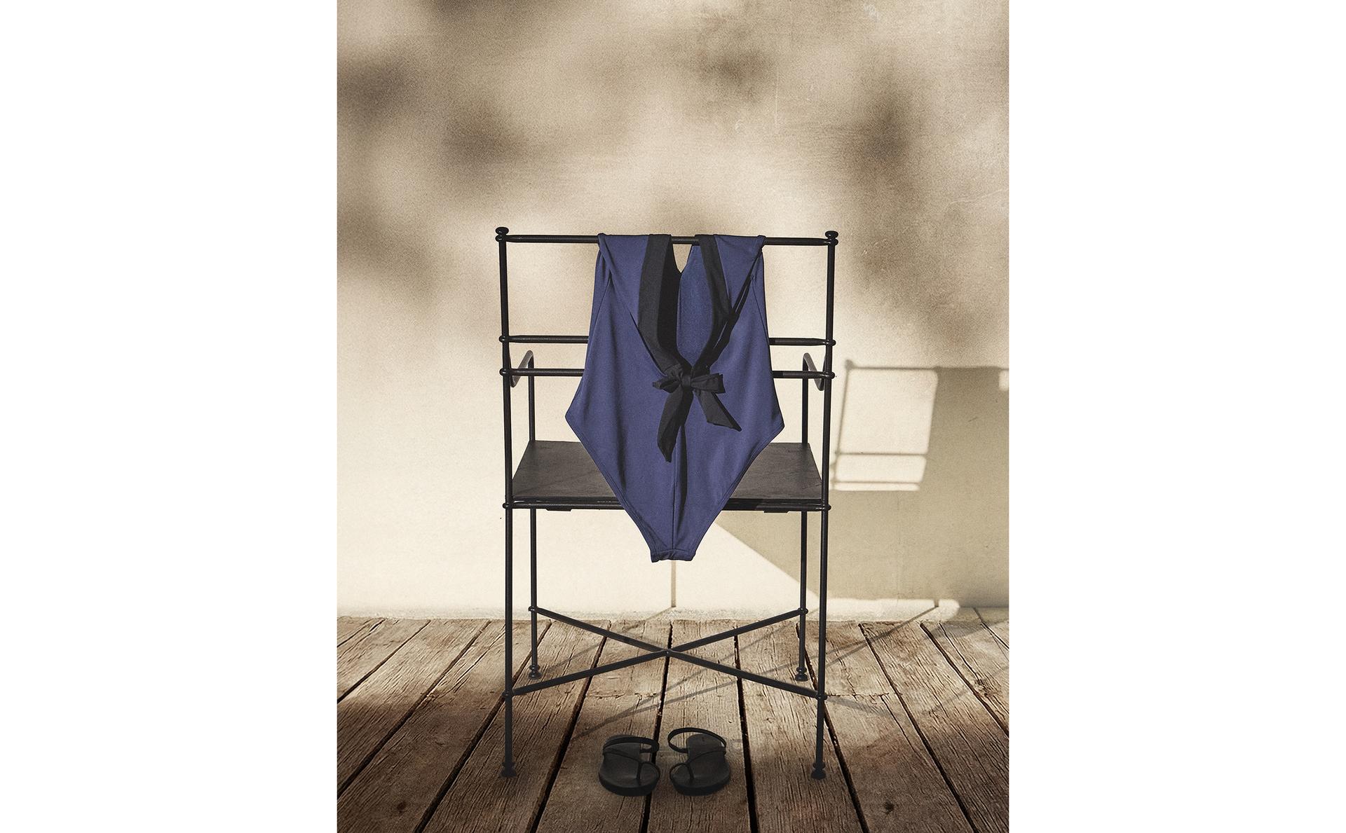 TIED HALTER BEACH SWIMSUIT