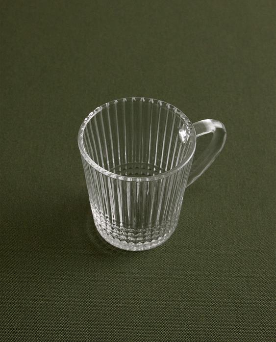 几何浮雕玻璃杯