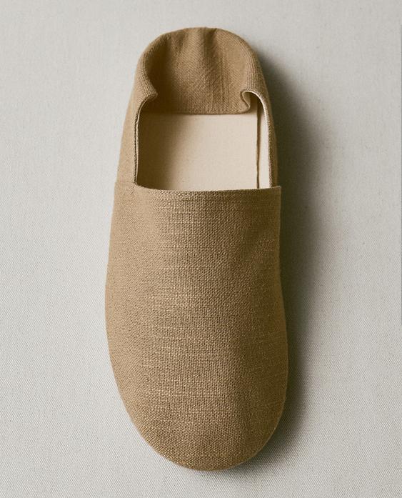 FABRIC BABOUCHE SLIPPERS