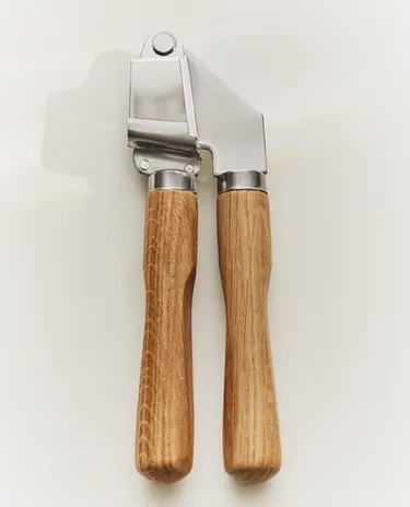 橡木手动压蒜器