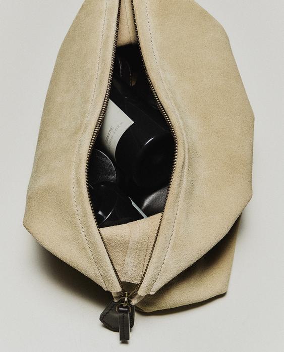 SUEDE TRAVEL WASH BAG SUEDE TRAVEL WASH BAG
