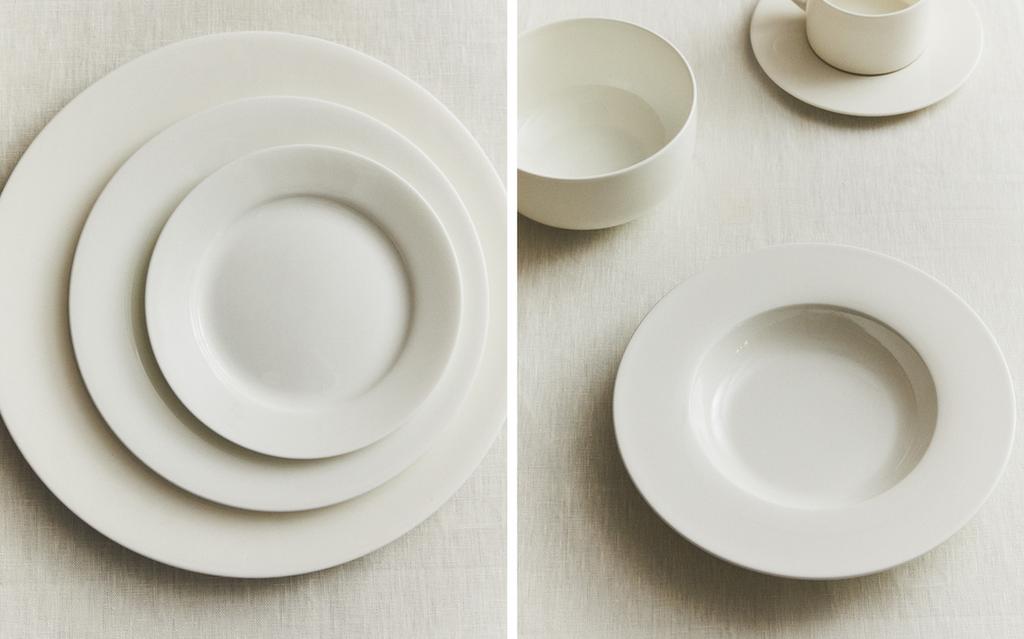 PLAIN BONE CHINA DINNER SET