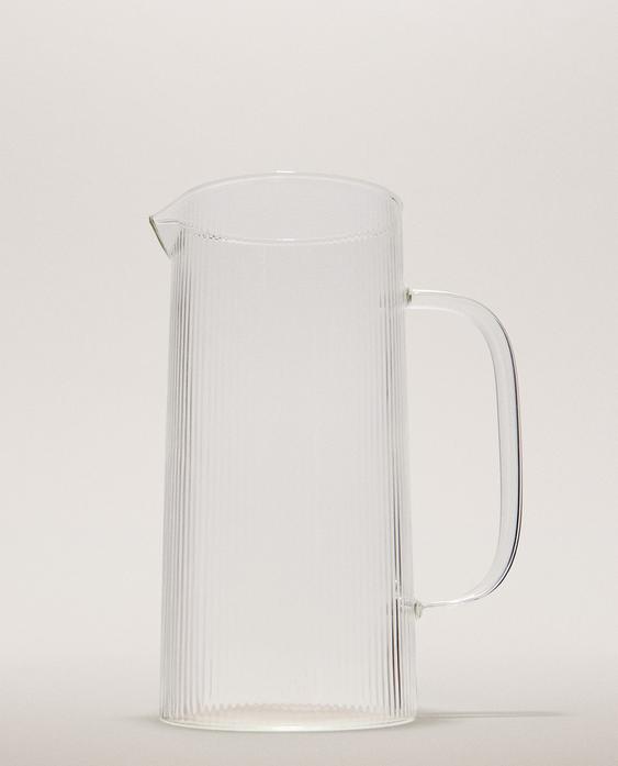 线条设计硼硅玻璃壶