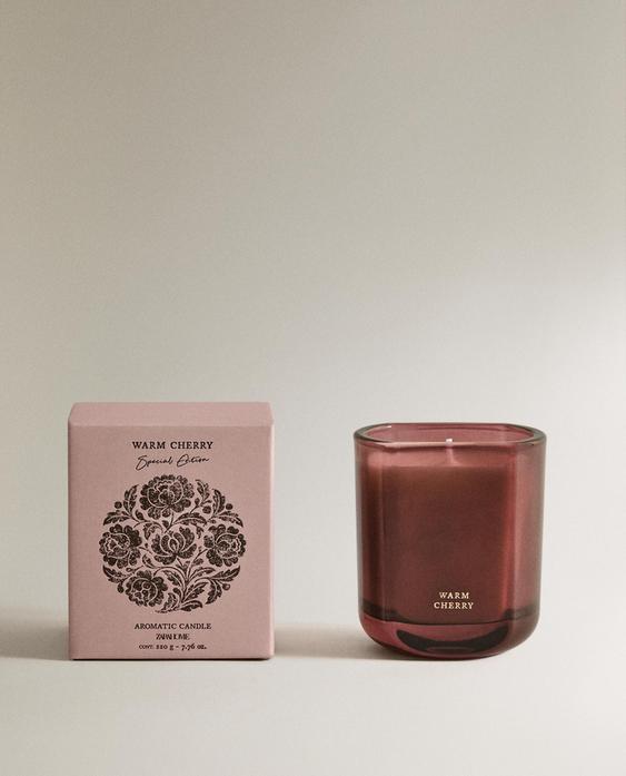 (220 G) WARM CHERRY SCENTED CANDLE