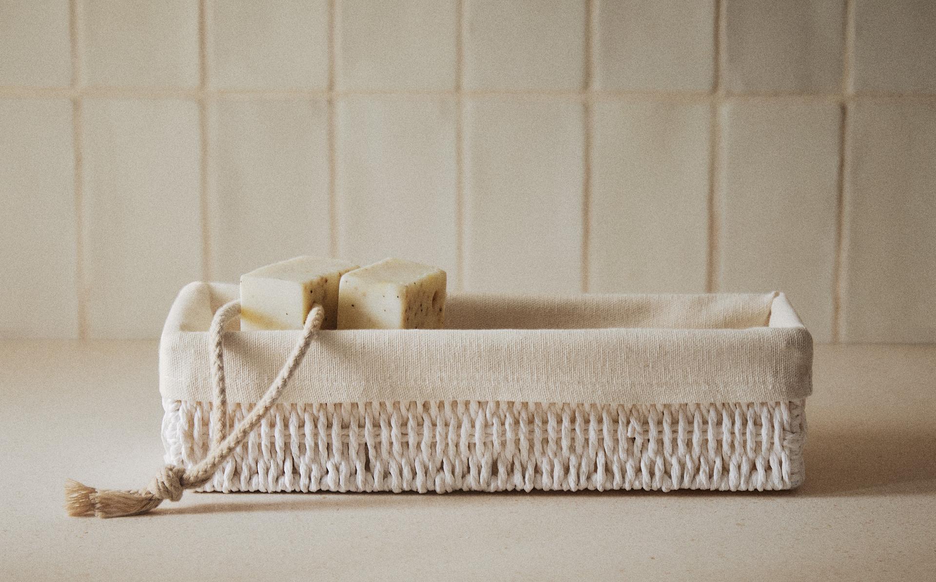 LONG BASKET WITH COTTON LINING LONG BASKET WITH COTTON LINING