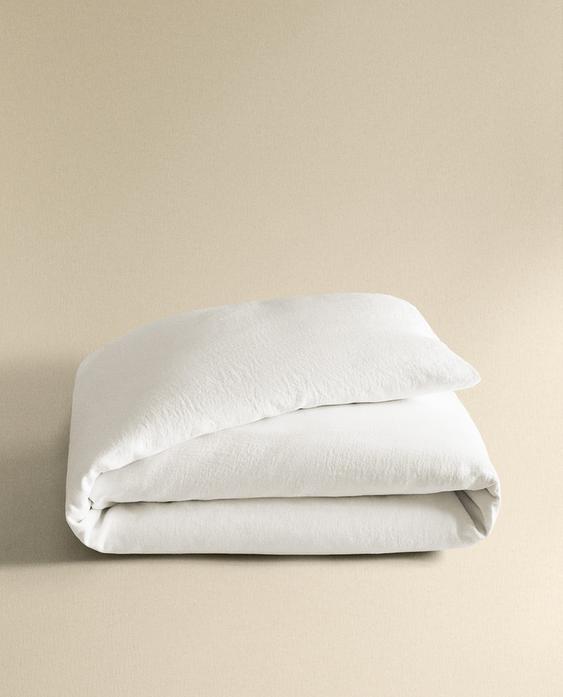 WASHED LINEN DUVET COVER (160 GxM²) WASHED LINEN DUVET COVER (160 GxM²)