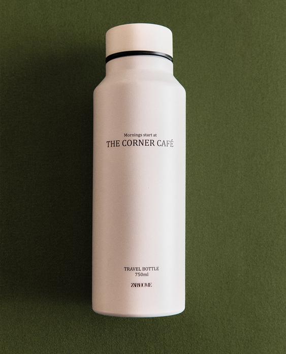 STAINLESS STEEL "THE CORNER CAFÉ" BOTTLE STAINLESS STEEL "THE CORNER CAFÉ" BOTTLE