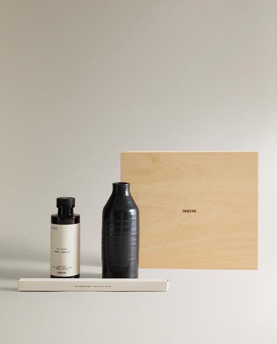 (120 ML) AMBER VANILLA REED DIFFUSER AND CERAMIC CONTAINER (120 ML) AMBER VANILLA REED DIFFUSER AND CERAMIC CONTAINER