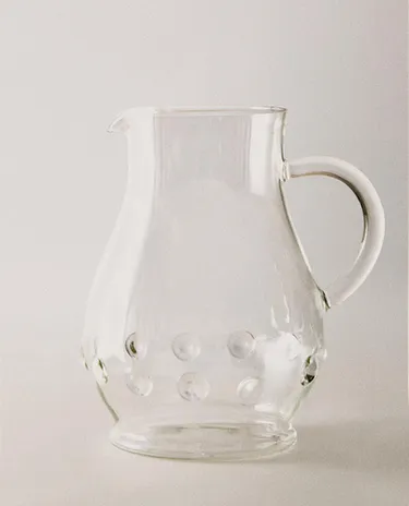 BOROSILICATE JUG WITH DOTS BOROSILICATE JUG WITH DOTS