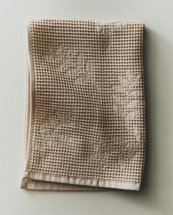 WAFFLE-KNIT TEA TOWEL WAFFLE-KNIT TEA TOWEL