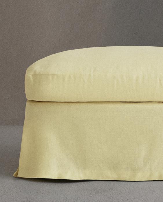 FOOTSTOOL 01 LINEN COVER