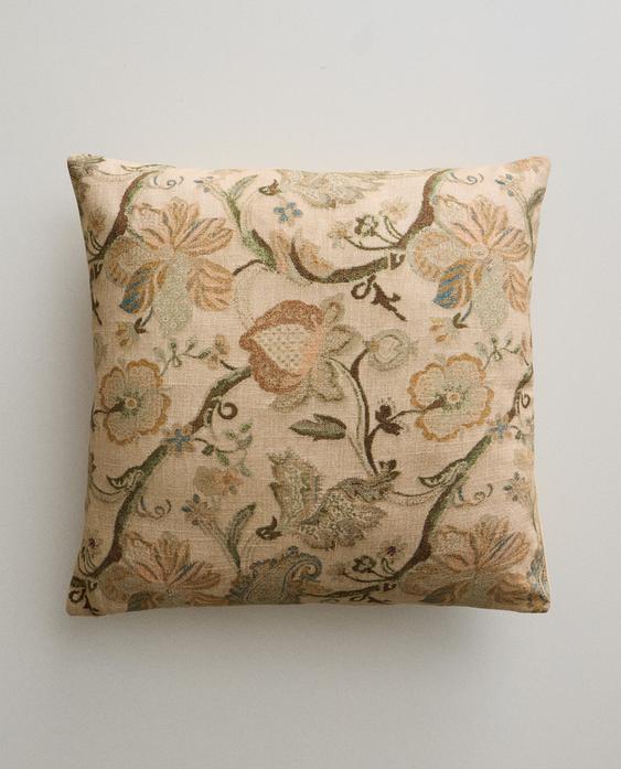 FLORAL PRINT CUSHION COVER