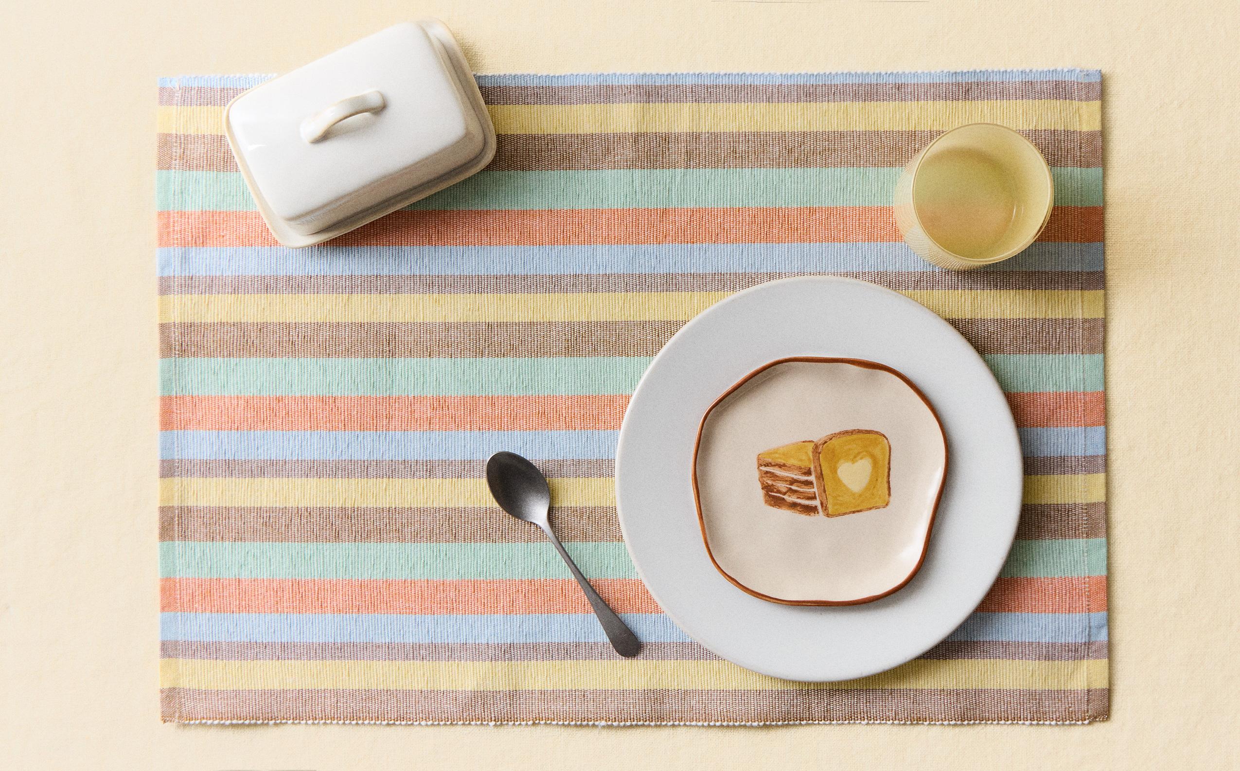 COLOURED STRIPE PLACEMAT (PACK OF 2)