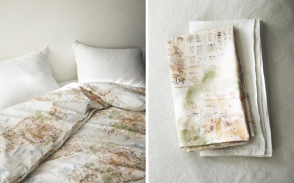 LANDSCAPE PRINT COTTON DUVET COVER
