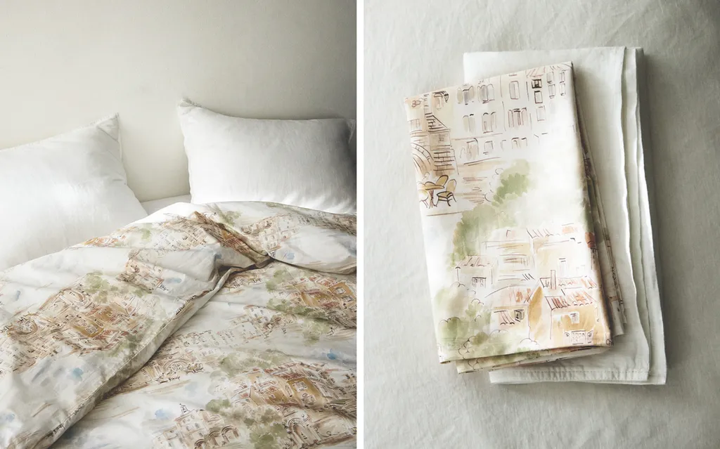 LANDSCAPE PRINT COTTON DUVET COVER