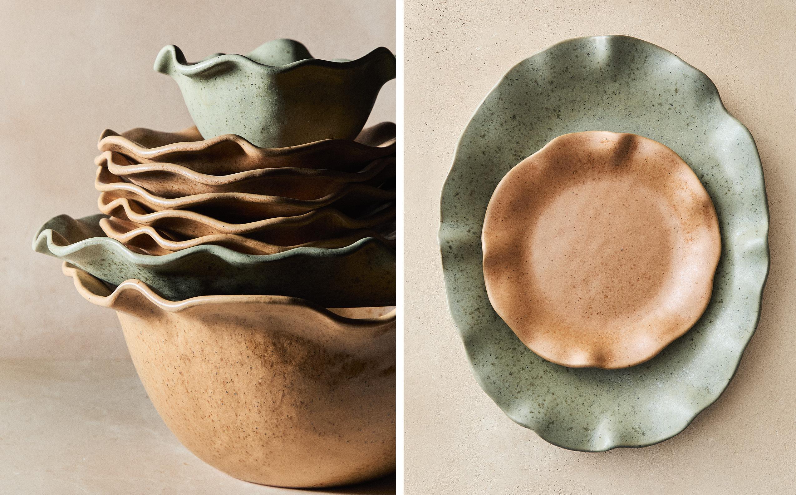 WAVY TERRACOTTA DINNER SET