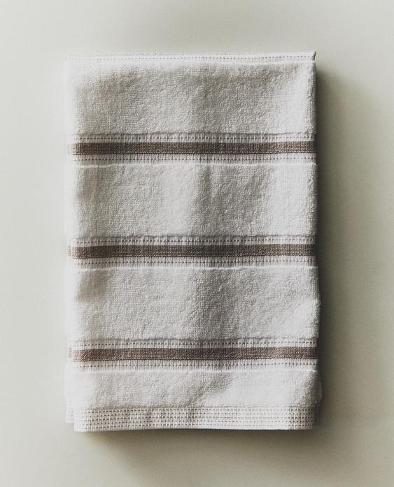 STRIPED COTTON TERRYCLOTH TEA TOWEL STRIPED COTTON TERRYCLOTH TEA TOWEL