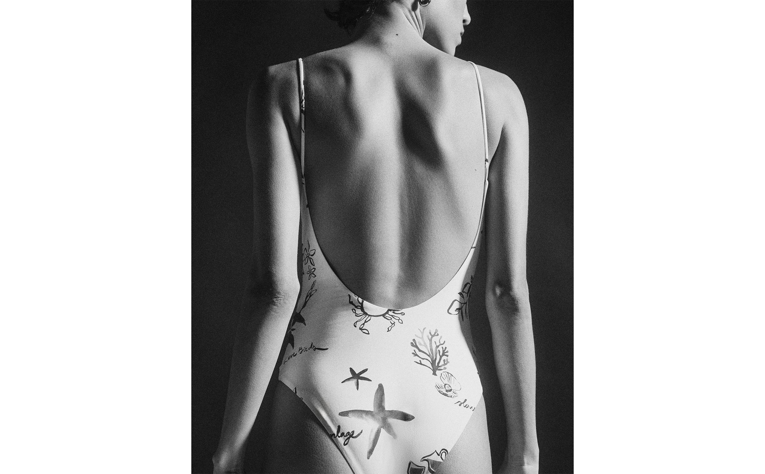 PRINTED BEACH SWIMSUIT