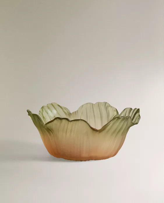 花朵玻璃碗