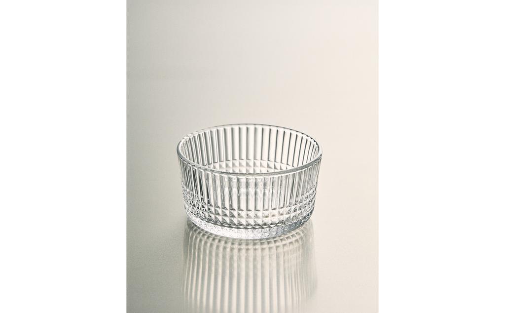 迷你几何浮雕玻璃碗