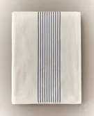 COTTON BATH TOWEL WITH STRIPED BORDER