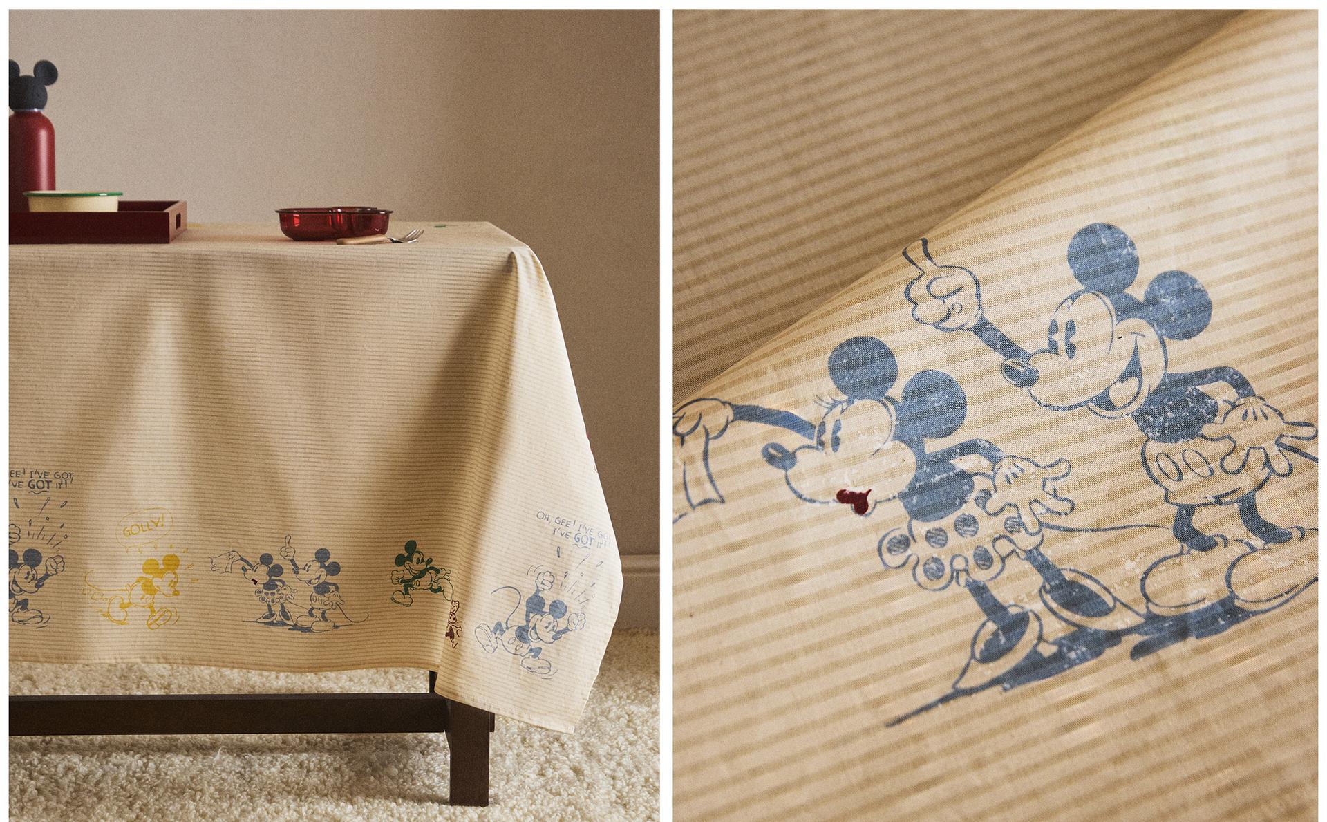 KIDS' MICKEY & MINNIE ©DISNEY COTTON TABLECLOTH