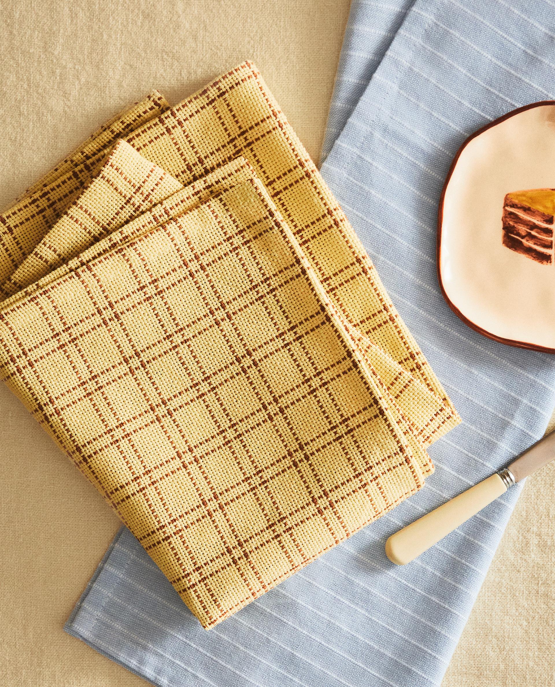 DYED THREAD TEA TOWEL (PACK OF 2)