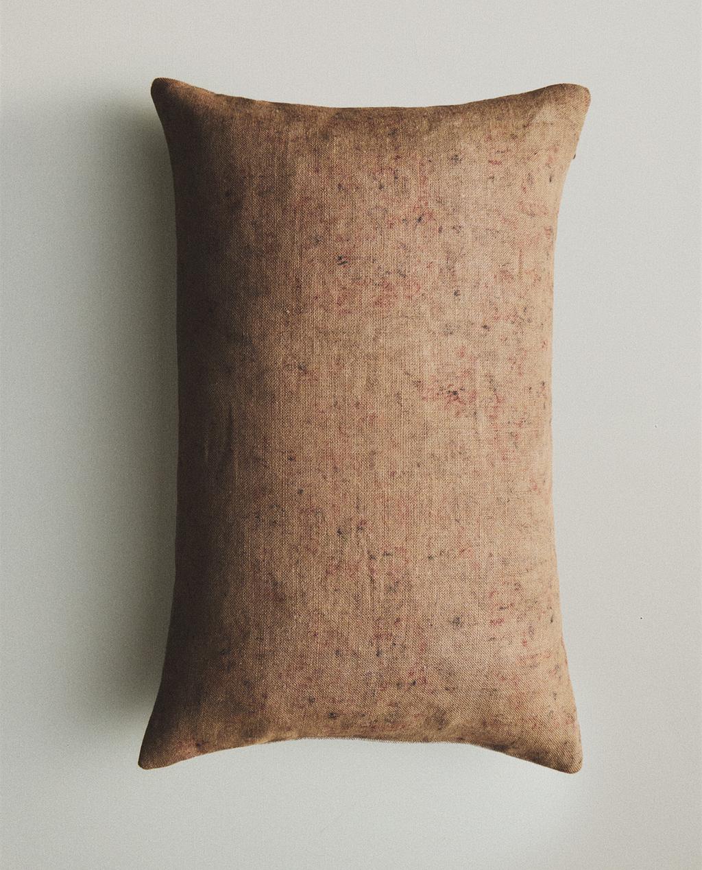 花朵印花靠垫套