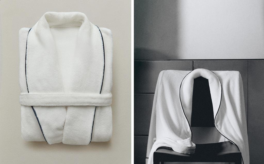BATHROBE WITH PIPING (400 GXM²)