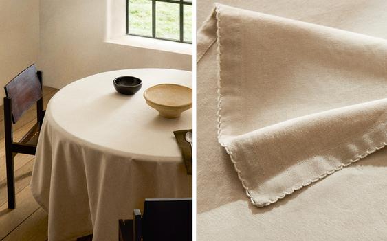 SCALLOPED TABLECLOTH